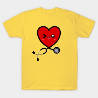 Stethoscope Emoji Heart 2 T-Shirt